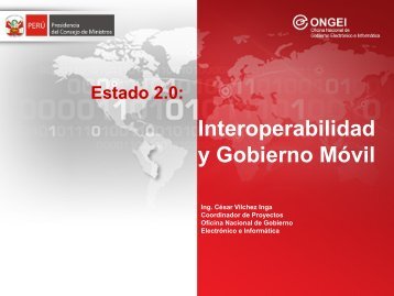 Interoperabilidad y Gobierno MÃ³vil - Ongei