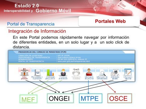 Interoperabilidad y Gobierno MÃ³vil - Ongei