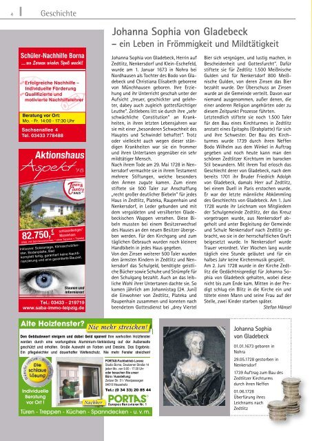 Amtsblatt der Großen Kreisstadt Borna 20/10 - Druckhaus Borna