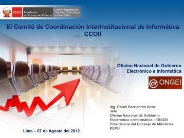 Informes y Actividades de la ONGEI.