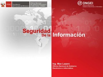 Seguridad de la InformaciÃ³n - Ongei