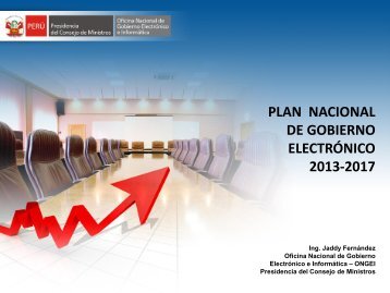 EstratÃ©gia Nacional de Gobierno ElectrÃ³nico. - Ongei