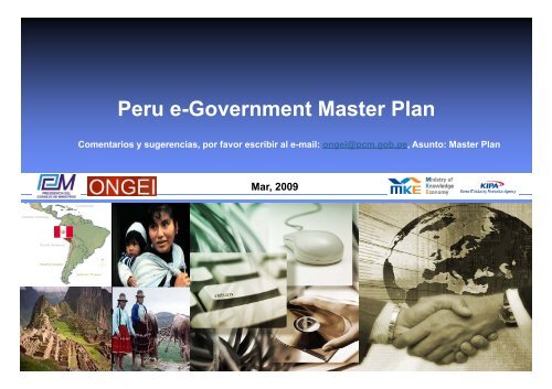 Peru e Government Master Plan Peru e-Government Master ... - Ongei