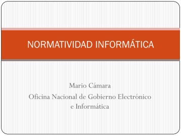 Normatividad InformÃ¡tica: Licenciamiento de software ... - Ongei