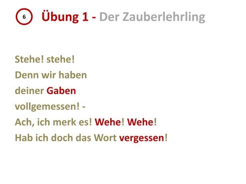 Ãbung 1 - Der Zauberlehrling - Onilo.de