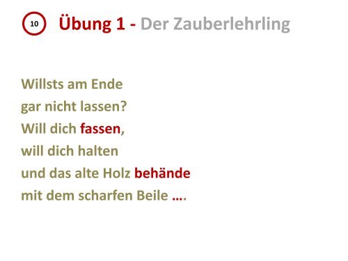 Ãbung 1 - Der Zauberlehrling - Onilo.de