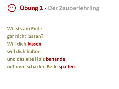 Ãbung 1 - Der Zauberlehrling - Onilo.de