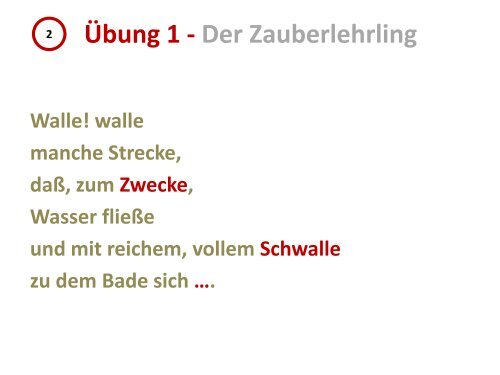 Ãbung 1 - Der Zauberlehrling - Onilo.de