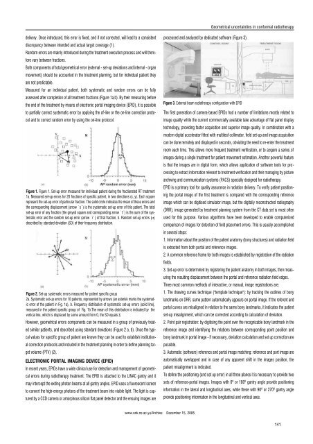 Verification and correction of geometrical uncertainties in ... - doiSerbia