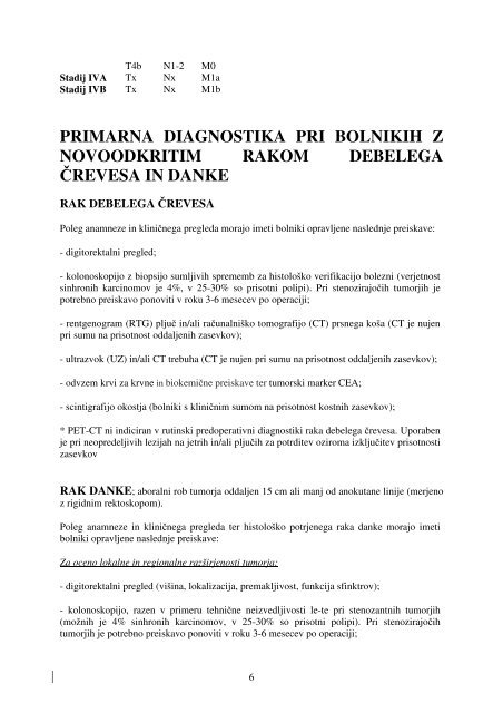 smernice za obravnavo bolnikov z rakom ... - Onkološki inštitut