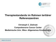 Univ.-Prof. Dr. Christoph Zielinski - Klinische Abteilung für Onkologie