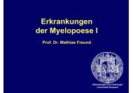 Erkrankungen der Myelopoese I - Hämatologie und Onkologie ...