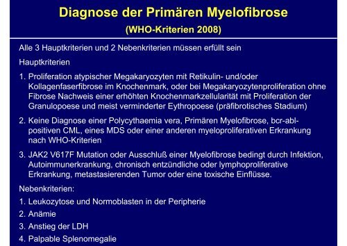 Erkrankungen der Myelopoese I - Hämatologie und Onkologie ...