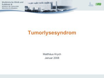 Tumorlysesyndrom