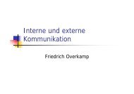 Interne und externe Kommunikation