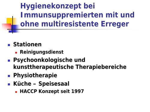 Hygienekonzept in der Reha bei Patienten mit VRE/MRSA