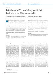 Primär- und Verlaufsdiagnostik bei Frakturen im ... - OUP