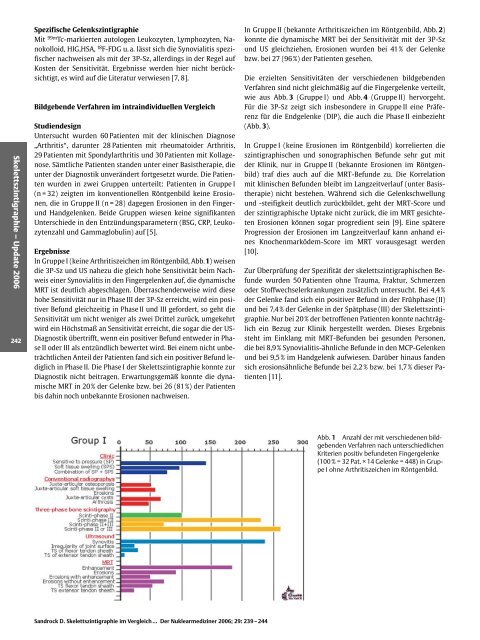 Skelettszintigraphie im Vergleich mit MRT und Sonographie beim ...