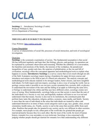 course syllabus - UCLA Summer Sessions Online Courses