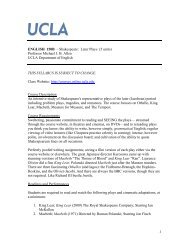English 150B Syllabus - UCLA Summer Sessions Online Courses