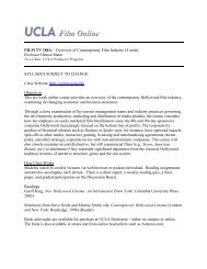 Film 184A Syllabus - UCLA Summer Sessions Online Courses