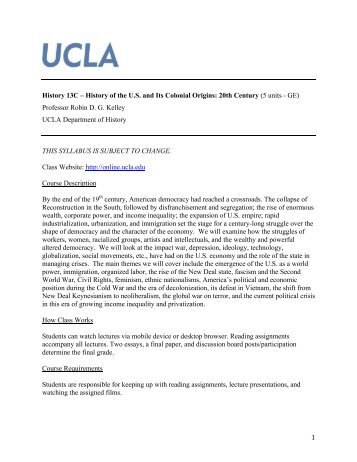 course syllabus - UCLA Summer Sessions Online Courses