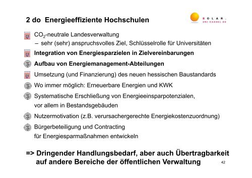 Energieeffizienz an Hochschulen â technisch machbar, aber...