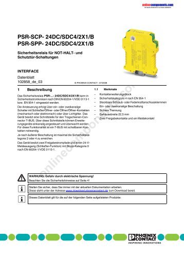 24DC/SDC4/2X1/B - Onlinecomponents.com