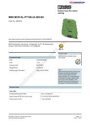 MINI MCR-SL-PT100-UI-200-NC - Onlinecomponents.com