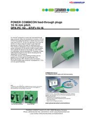 POWER COMBICON feed-through plugs 10.16 mm pitch DFK-PC 16