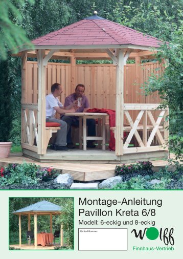 Montage-Anleitung Pavillon Kreta 6/8 - onlineshop-baumarkt