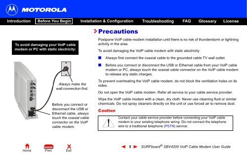 SURFboard Â® SBV4200 VoIP Cable Modem User Guide ... - Ono