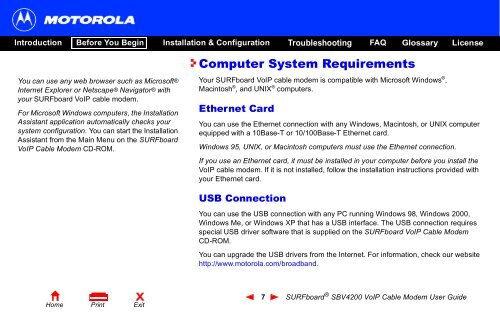 SURFboard Â® SBV4200 VoIP Cable Modem User Guide ... - Ono