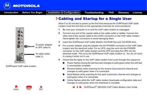 SURFboard Â® SBV4200 VoIP Cable Modem User Guide ... - Ono