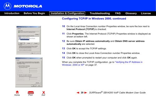 SURFboard Â® SBV4200 VoIP Cable Modem User Guide ... - Ono