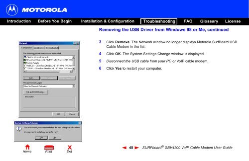 SURFboard Â® SBV4200 VoIP Cable Modem User Guide ... - Ono