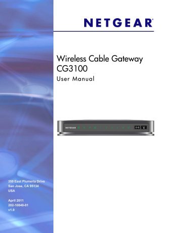 Wireless Cable Gateway CG3100D - Ono