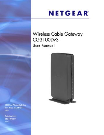 Wireless Cable Gateway CG3100Dv3 - Ono