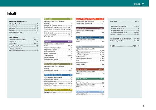 Vernier 2014 Katalog Deutsch