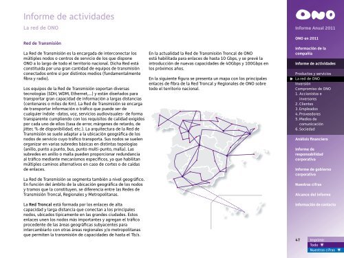 Informe Anual 2011 - Ono