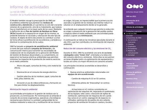 Informe Anual 2011 - Ono