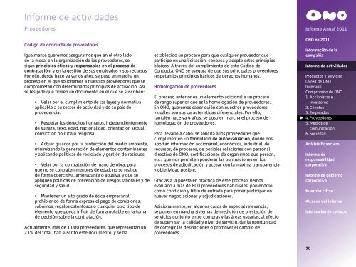 Informe Anual 2011 - Ono