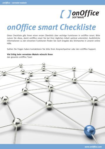 Zur onOffice Checkliste - onOffice Software