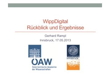 WippDigital RÃ¼ckblick und Ergebnisse - Onomastik.at