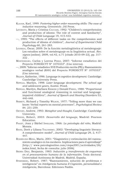 El razonamiento analÃ³gico verbal: una habilidad ... - OnomÃ¡zein