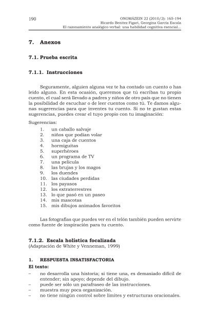 El razonamiento analÃ³gico verbal: una habilidad ... - OnomÃ¡zein