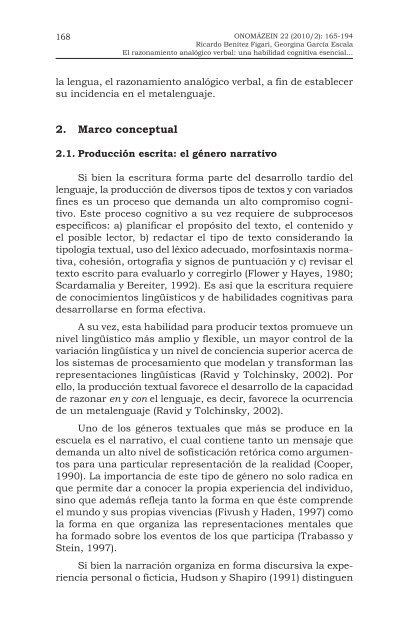 El razonamiento analÃ³gico verbal: una habilidad ... - OnomÃ¡zein