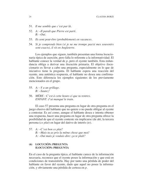 Actos de habla directos e indirectos: el caso de la ... - OnomÃ¡zein