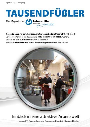 2014 April / Lebenshilfe Freising / Tausendfüßler-Magazin