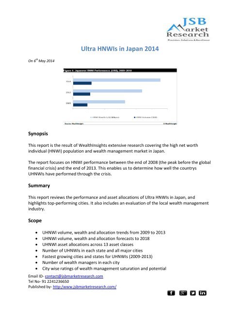 JSB Market Research: Ultra HNWIs in Japan 2014